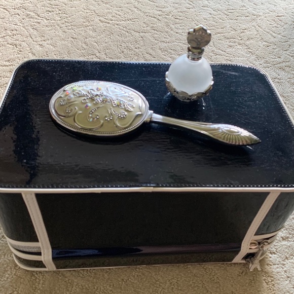 Argento SC Hand Mirror & Perfume Bottle - Picture 1 of 10